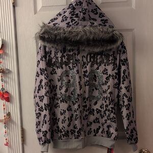 NWT Furry Bling Hoodie